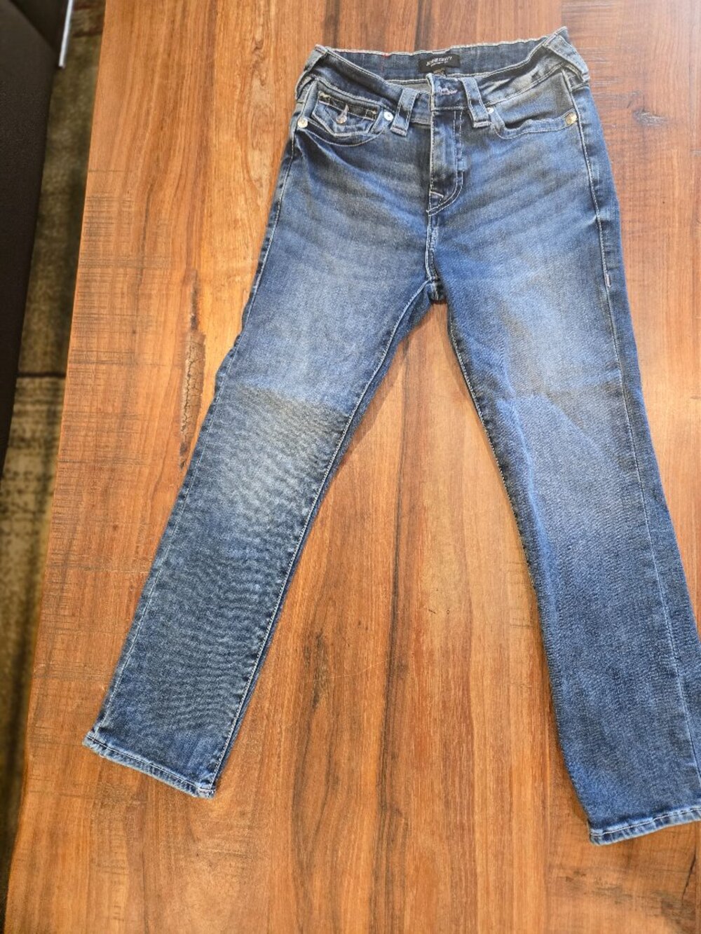 True Religion Jenny Curvy Skinny Jeans - Medium Wash - Size 26